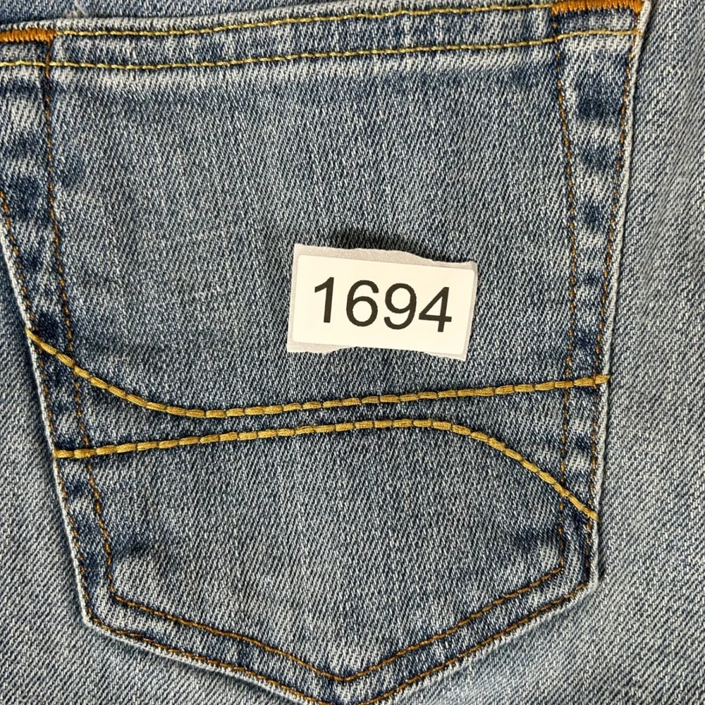 Hollister‎ Skinny Jeans Mens 30x32 Blue Light Wash Denim Low Rise Casual 1694